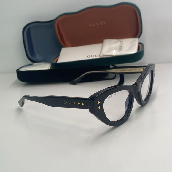 New Authentic Gucci Clear Photocromatic Cat Eye Ladies Sunglasses GG1083S 001 - Picture 7 of 17